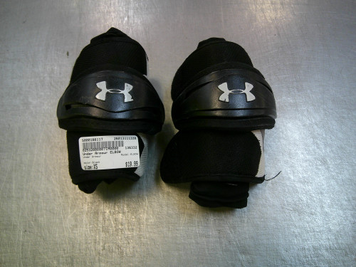 Vist Large View of Product Image Which is Used Under Armour ELBOW Lacrosse Arm Pads/Guards Black XS