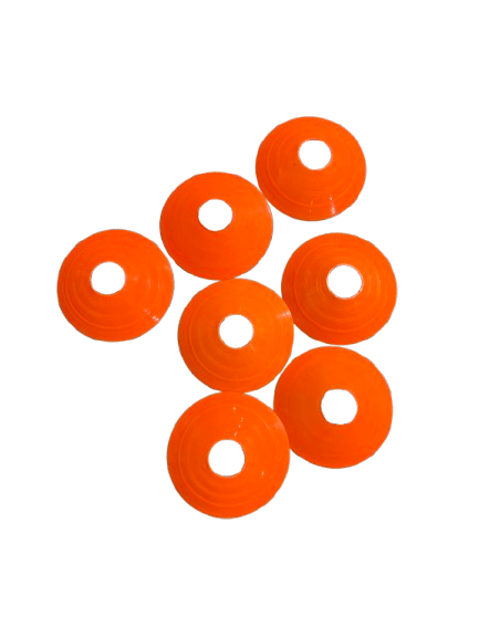 Vist Large View of Product Image Which is Used 7 PACK ORANGE CONES Soccer Training Aids