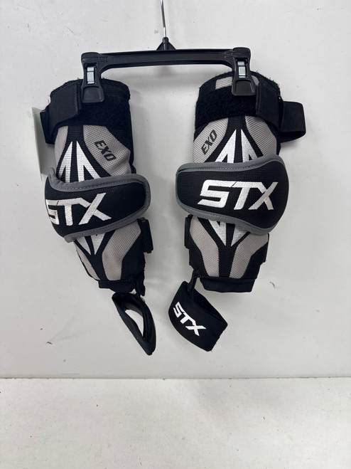 Vist Large View of Product Image Which is Used STX EXO Lacrosse Arm Pads/Guards Black SM