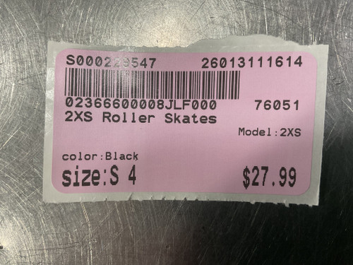 Vist Large View of Product Image Which is Used 2XS Senior Roller Quad Skates Black Senior 4