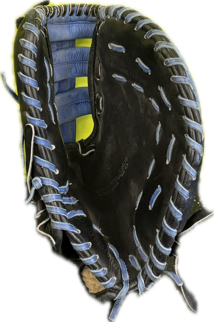 Vist Large View of Product Image Which is Used RIP-IT RIP-IT 1ST BASE MITT BB/SB First Base RH Throw Black And Royal Blue 12"