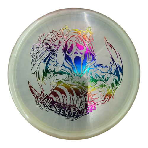 Vist Large View of Product Image Which is Used Discraft GHOSTFACE HALLOWEEN BUZZZ Disc Golf Mid Range None 178g