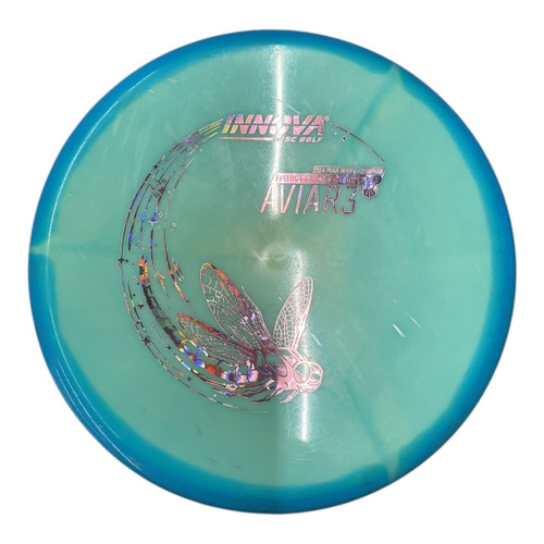 Vist Large View of Product Image Which is Used Innova AVAIR3 TOUR SERIES Disc Golf Putter Royal Blue 173g