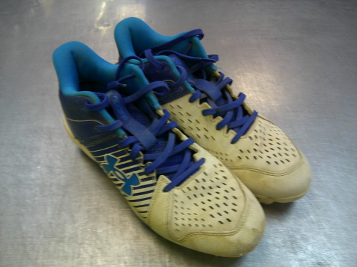 Vist Large View of Product Image Which is Used Under Armour BASEBALL BB/SB Cleats Navy Blue Senior 7.5