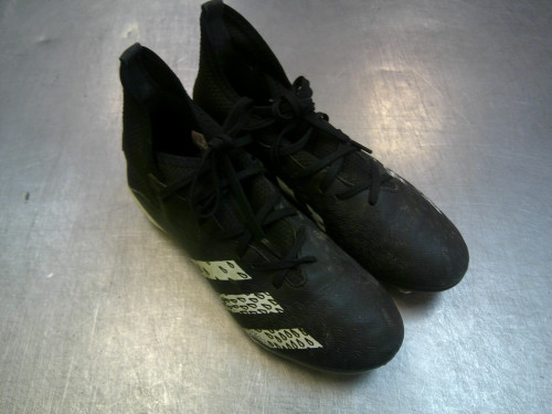 Vist Large View of Product Image Which is Used Adidas Soccer Cleats Black Junior 04