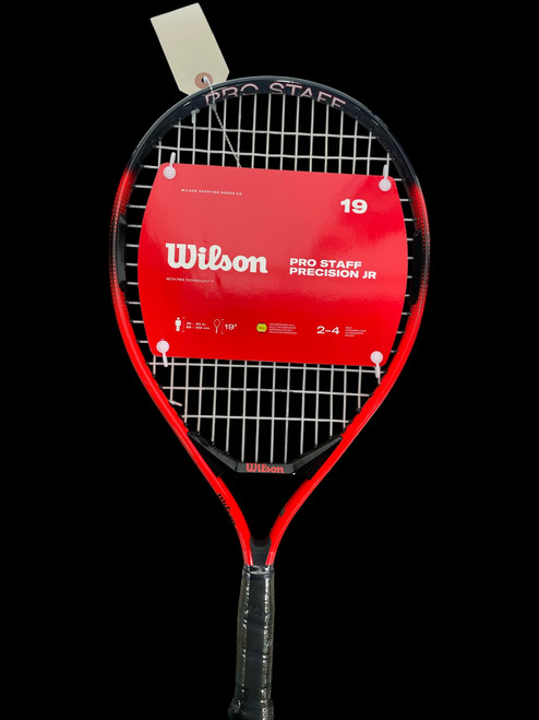 Vist Large View of Product Image Which is Used Wilson PEO STAFF PRECISION JR Junior Tennis Racquet Red 19"