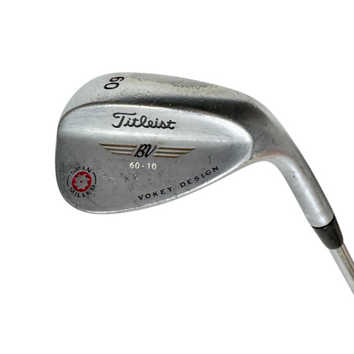 Vist Large View of Product Image Which is Used Titleist VOKEY SPIN MILLED Men's RH 60 Degree Wedge Stiff Flex Steel Shaft