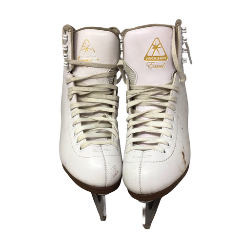 Vist Large View of Product Image Which is Used Jackson EXCEL Girls Figure Skate White Junior 04