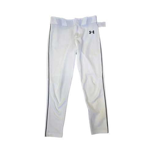 Vist Large View of Product Image Which is Used Under Armour YOUTH BASEBALL PANTS BB/SB Pant Boys White MD