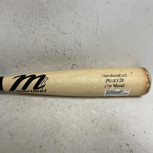 Vist Large View of Product Image Which is Used Marucci Posey28 MSBP28X10 Baseball USSSA 2 3/4 Bat Black And Tan 27"