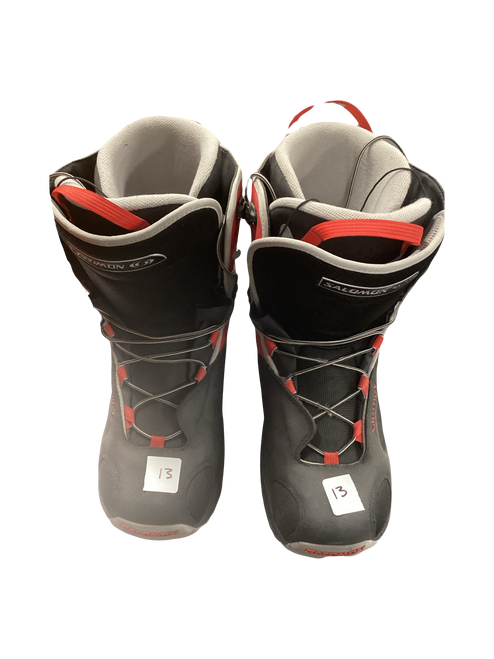 Vist Large View of Product Image Which is Used Salomon DIALOGUE Mens Snowboard Boots Red Senior 13