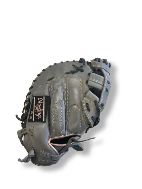 Vist Large View of Product Image Which is Used Rawlings GG ELITE GGECM33HG FP BB/SB Catchers RH Throw Grey 33"
