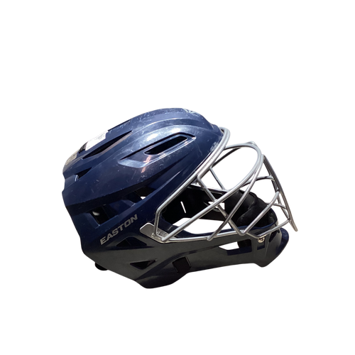 Vist Large View of Product Image Which is Used Easton GAMETIME 7 1/8 - 7 1/2 Catchers Helmet w/Mask Navy Blue LG