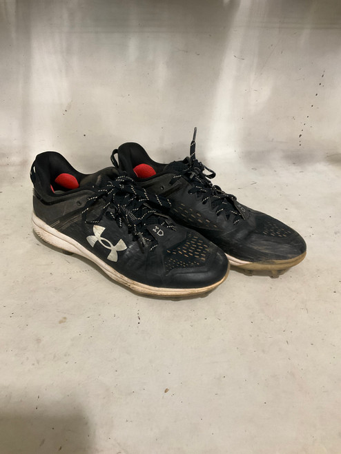 Vist Large View of Product Image Which is Used Under Armour YARD BB/SB Cleats Black Senior 10