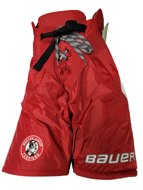 Vist Large View of Product Image Which is Used Bauer Boston Junior Terriers Custom Senior Hockey Pants Red Size Small