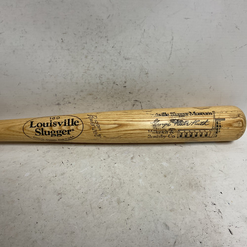 Vist Large View of Product Image Which is Used Louisville Slugger 180 BB/SB Wood Bat Tan 33"