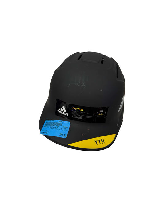 Vist Large View of Product Image Which is Used Adidas CAPTAIN 6 - 6 1/2 T-Ball Batting Helmet Black - Like New