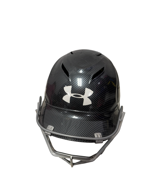 Vist Large View of Product Image Which is Used Under Armour Converge UABH100 6 1/2 - 7 1/2 Softball Batting Helmet w/Mask Graphite - Near New