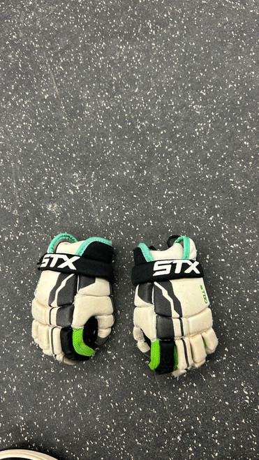 Vist Large View of Product Image Which is Used STX CELL 100 Lacrosse Gloves Junior None 8"