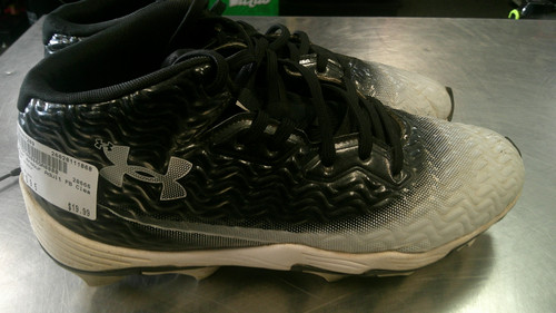 Vist Large View of Product Image Which is Used Under Armour Adult FB Cleats Black Senior 9.5