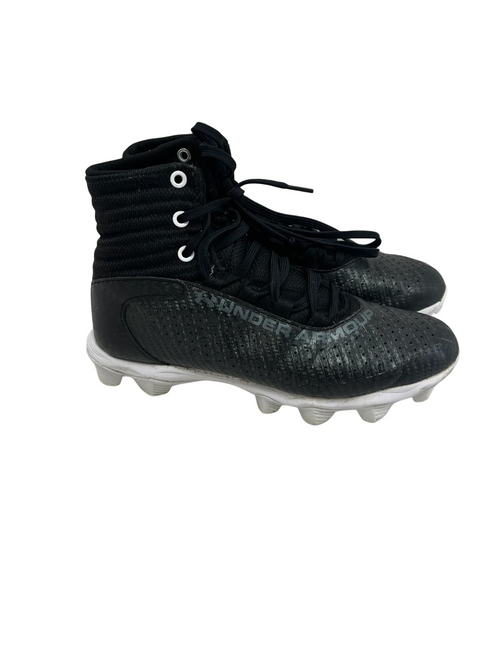 Vist Large View of Product Image Which is Used Under Armour Highlight 2 RM Jr 5.5 Black FB Cleats 