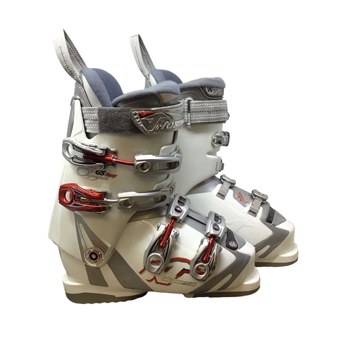 Vist Large View of Product Image Which is Used Nordica OLYMPIA GS EASY Womens DH Ski Boot White 235 MP - J05.5 - W06.5