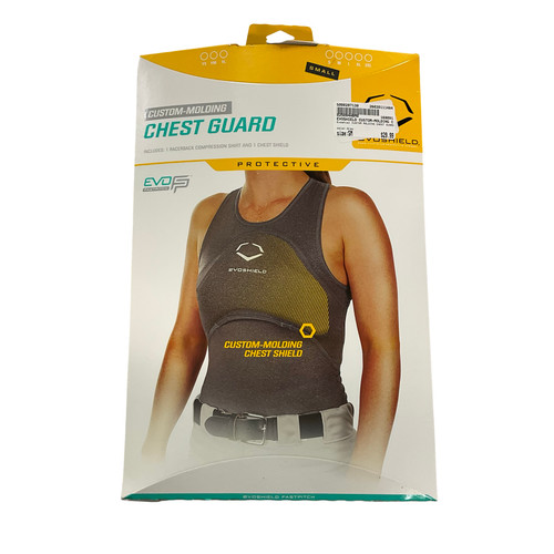 Vist Large View of Product Image Which is New Evoshield CUSTOM MOLDING CHEST GUARD Other Clothing Grey SM