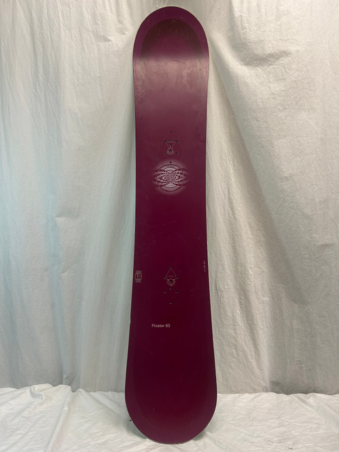 Vist Large View of Product Image Which is Used Burton FLOATER Mens Snowboard Only Maroon 163 cm