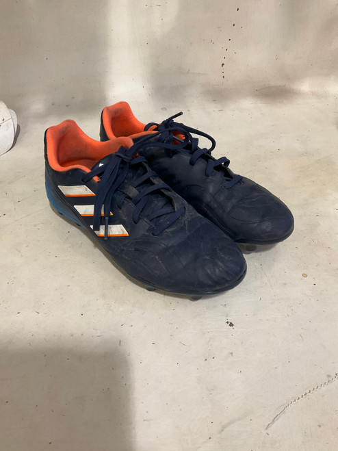 Vist Large View of Product Image Which is Used Adidas Soccer Cleats Navy Blue Junior 04.5
