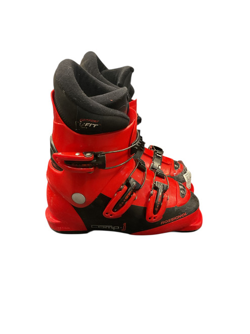 Vist Large View of Product Image Which is Used Rossignol COMP J SZ 21.5 Boys DH Ski Boot Red 215 MP - J03