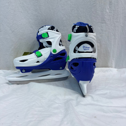Vist Large View of Product Image Which is Used XINO ADJUSTABLE 1-4 Boys Softboot Skate White Adjustable