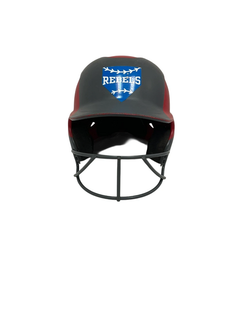 Vist Large View of Product Image Which is Used Easton Ghost Batting Helmet w/Mask Red One Size