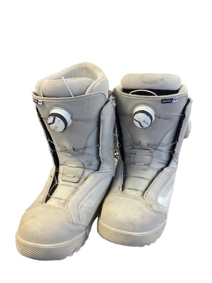Vist Large View of Product Image Which is Used Vans ENCORE Womens Snowboard Boots Silver Senior 8.5