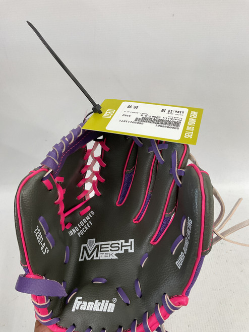 Vist Large View of Product Image Which is Used Franklin 22867-9.5 BB/SB Glove RH Throw Grey 14"