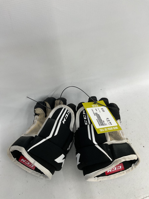 Vist Large View of Product Image Which is Used CCM 4R2 Youth Gloves Black 10"