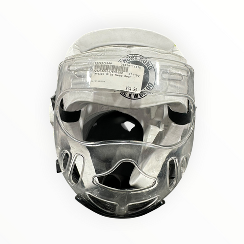 Vist Large View of Product Image Which is Used Martial Arts Head Gear White