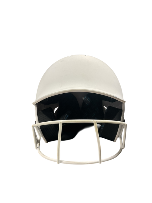 Vist Large View of Product Image Which is Used Champro WHITE HELMET Batting Helmet w/Mask White MD