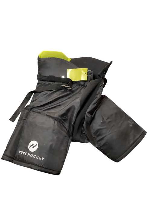 Vist Large View of Product Image Which is Used PURE HOCKEY YT-L BLACK Youth Pant Black LG