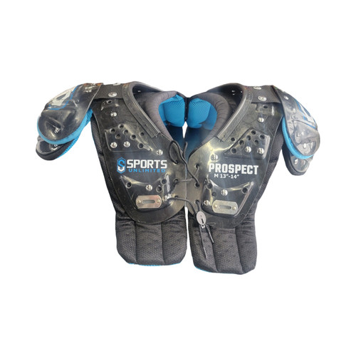 Vist Large View of Product Image Which is Used SPORTS UNLIMATED FB Shoulder Pads Black MD