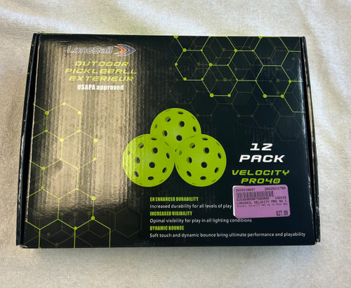 Vist Large View of Product Image Which is LONGSAIL VELOCITY PRO 40 12 PACK NEW Pickleball Balls
