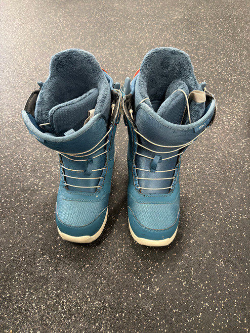 Vist Large View of Product Image Which is Used Burton MINT BOOTS Womens Snowboard Boots Teal Senior 9