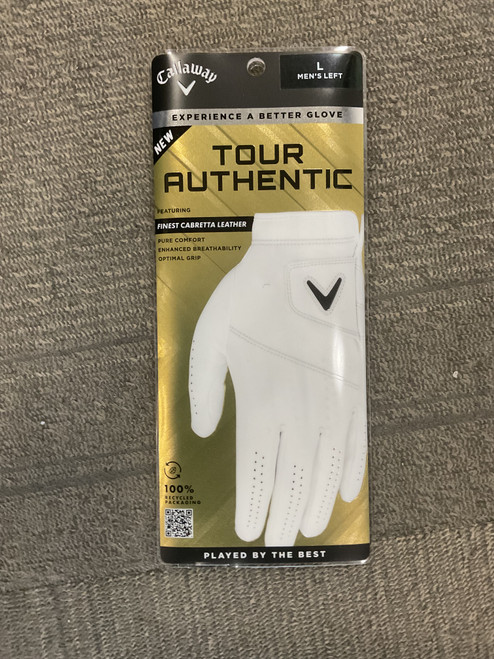 Vist Large View of Product Image Which is Used Callaway Mens Golf Glove White MD