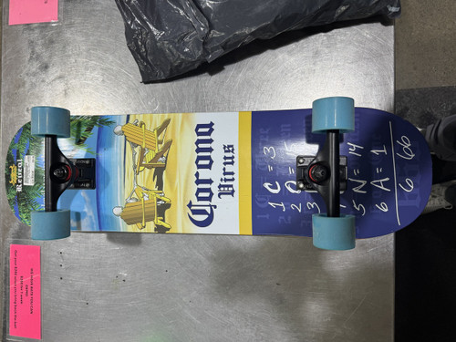 Vist Large View of Product Image Which is Used REVEAL CORONA VIRUS SKATEBOARD Complete Skateboard Red Regular