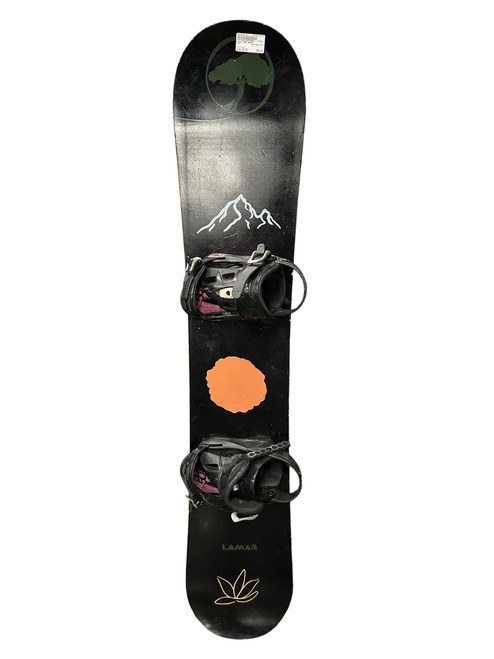 Vist Large View of Product Image Which is Used Lamar SNOW BOARD Mens Board/Bindings Black 155 cm