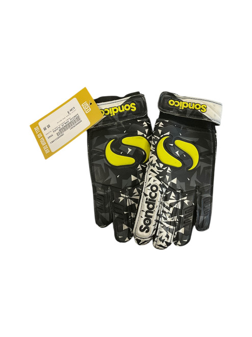 Vist Large View of Product Image Which is Used SONDICO GOALIE GLOVES Soccer Goalie Gloves Black And White 6