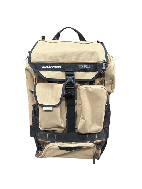 Vist Large View of Product Image Which is Used Easton 5 Tool Phenom BB/SB Player Wheeled Bag - Tan and Camo