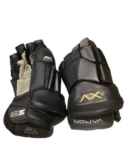 Vist Large View of Product Image Which is Used Bauer VAPOR XV Senior Gloves Black 14"
