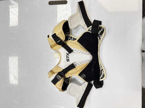 Vist Large View of Product Image Which is Used STX 400 Lacrosse Shoulder Pads White MD