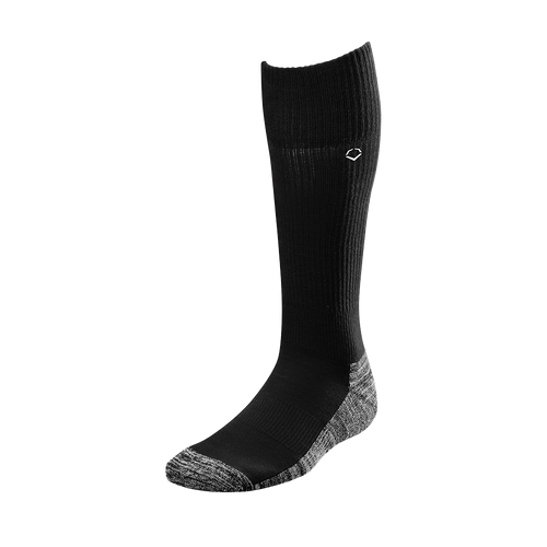 Vist Large View of Product Image Which is New Evoshield Performance Baseball and Softball Game Socks- Black MD