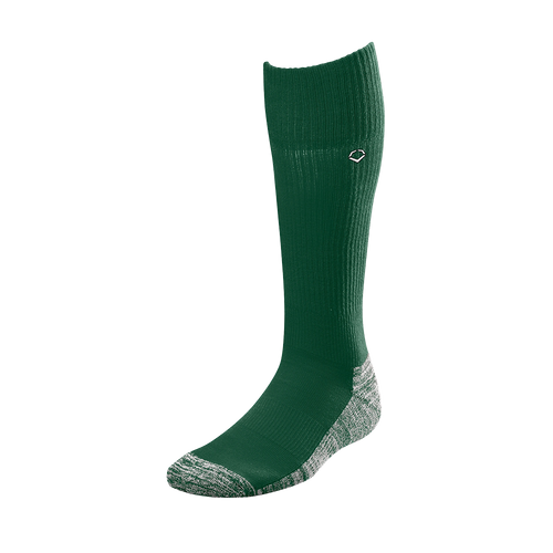 Vist Large View of Product Image Which is New Evoshield Performance Baseball and Softball Game Socks- Dark Green XL